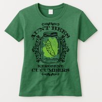 Aunt Bees Kerosene Cucumbers Womens T-Shirt