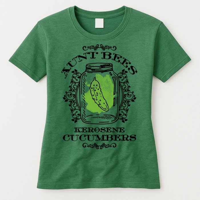 Aunt Bees Kerosene Cucumbers Womens T-Shirt