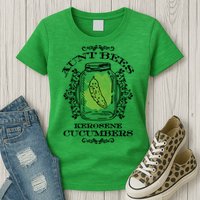 Aunt Bees Kerosene Cucumbers Womens T-Shirt