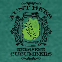 Aunt Bees Kerosene Cucumbers Womens T-Shirt