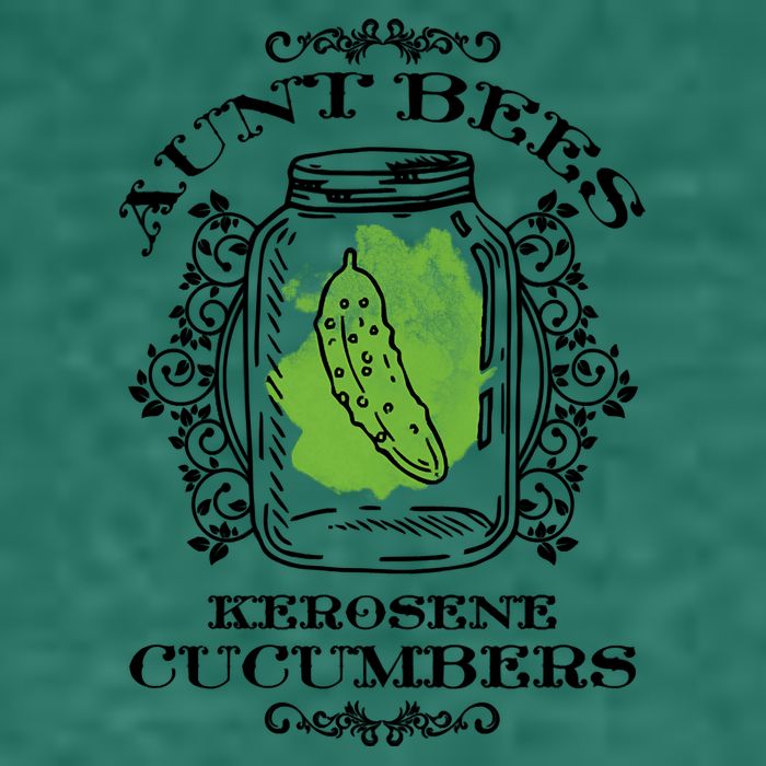 Aunt Bees Kerosene Cucumbers Kids T-Shirt