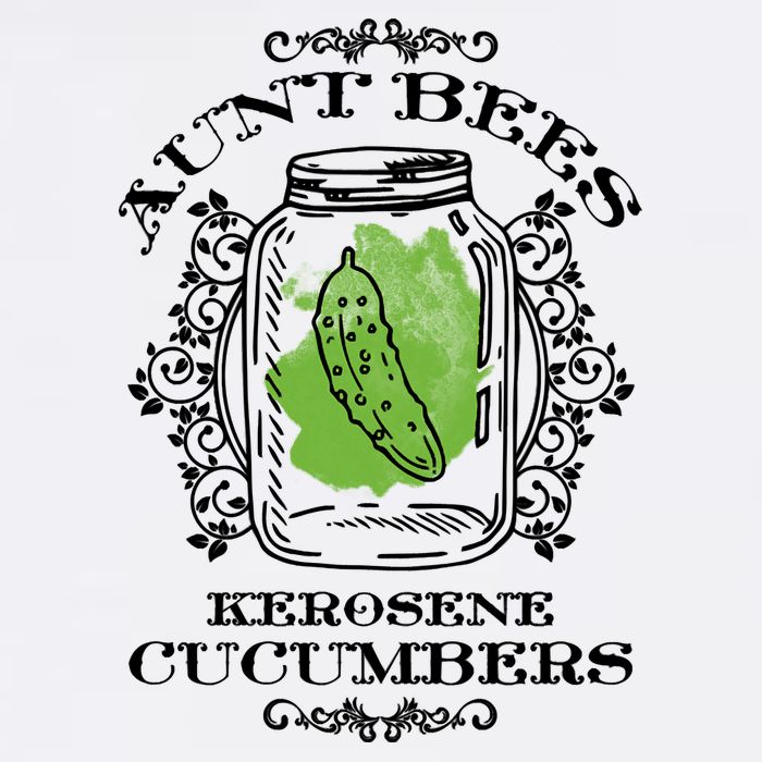Aunt Bees Kerosene Cucumbers Garment-Dyed Sweatshirt