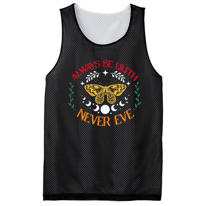 Always Be Lilith Never Eve Witch Witchcraft Mystical Goth Mesh Reversible Basketball Jersey Tank