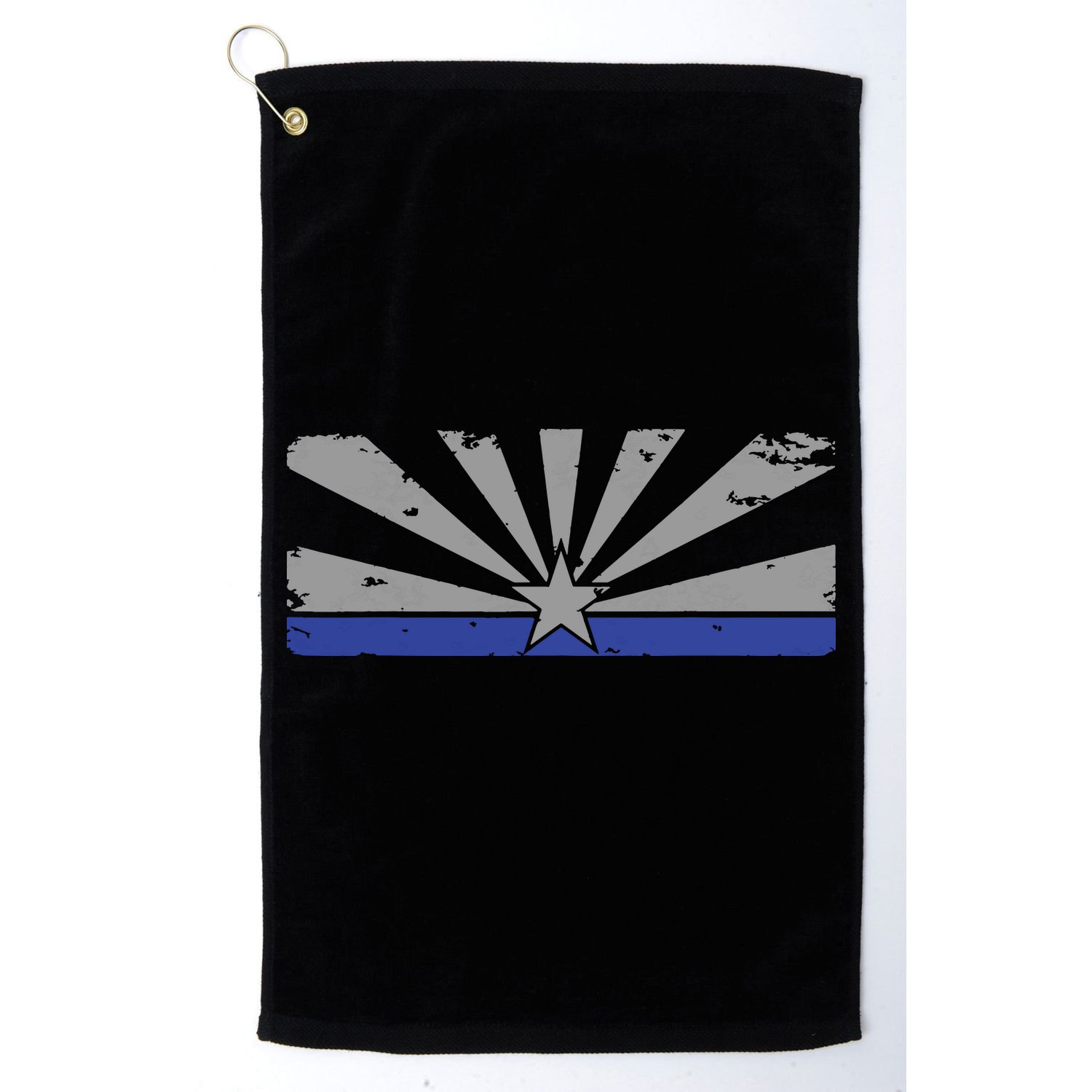 Az Blue Line American Retro Arizona State Flag Distressed Golf Towel