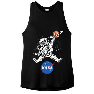 Astronaut Basketball League Slam Dunk NASA Ladies PosiCharge Tri-Blend Wicking Tank