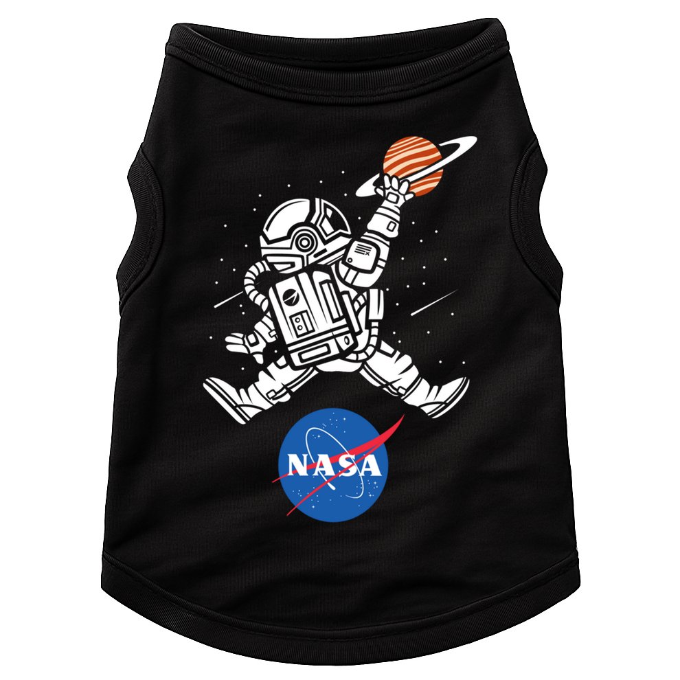 Astronaut Basketball League Slam Dunk NASA Doggie Tank