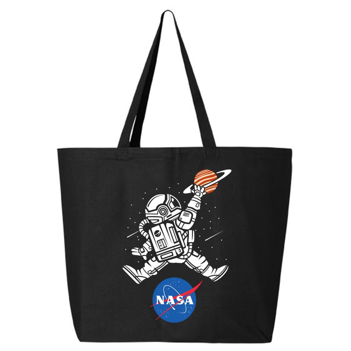 Astronaut Basketball League Slam Dunk NASA 25L Jumbo Tote