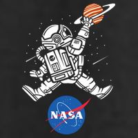 Astronaut Basketball League Slam Dunk NASA 25L Jumbo Tote