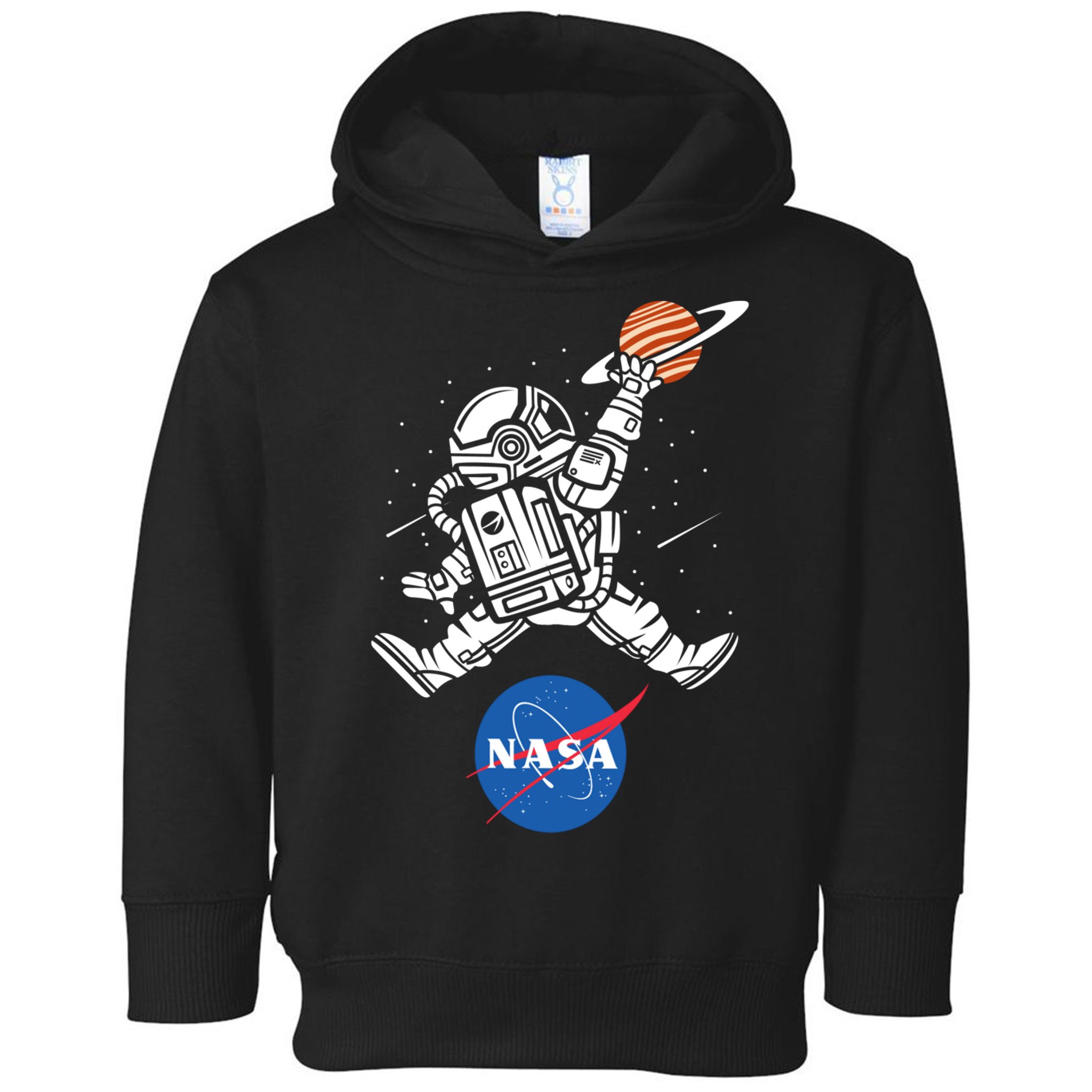 Astronaut Basketball League Slam Dunk NASA Toddler Hoodie
