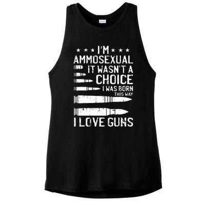 Ammosexual Bullets Love Pro Gun Lover Cool Enthusiast Gifts Ladies PosiCharge Tri-Blend Wicking Tank