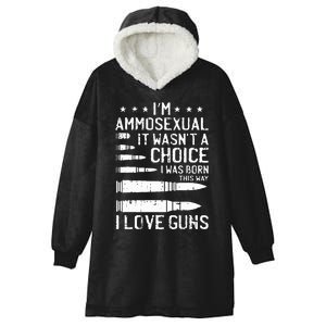 Ammosexual Bullets Love Pro Gun Lover Cool Enthusiast Gifts Hooded Wearable Blanket