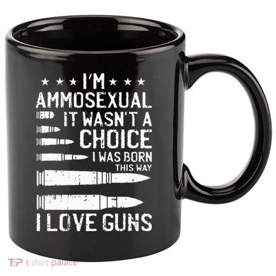 Ammosexual Bullets Love Pro Gun Lover Cool Enthusiast Gifts 11oz C Handle Ceramic Mug