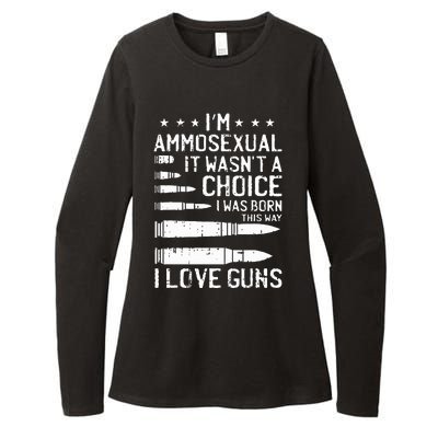 Ammosexual Bullets Love Pro Gun Lover Cool Enthusiast Gifts Womens CVC Long Sleeve Shirt