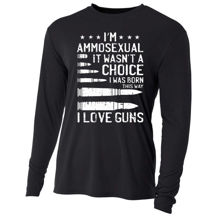 Ammosexual Bullets Love Pro Gun Lover Cool Enthusiast Gifts Cooling Performance Long Sleeve Crew