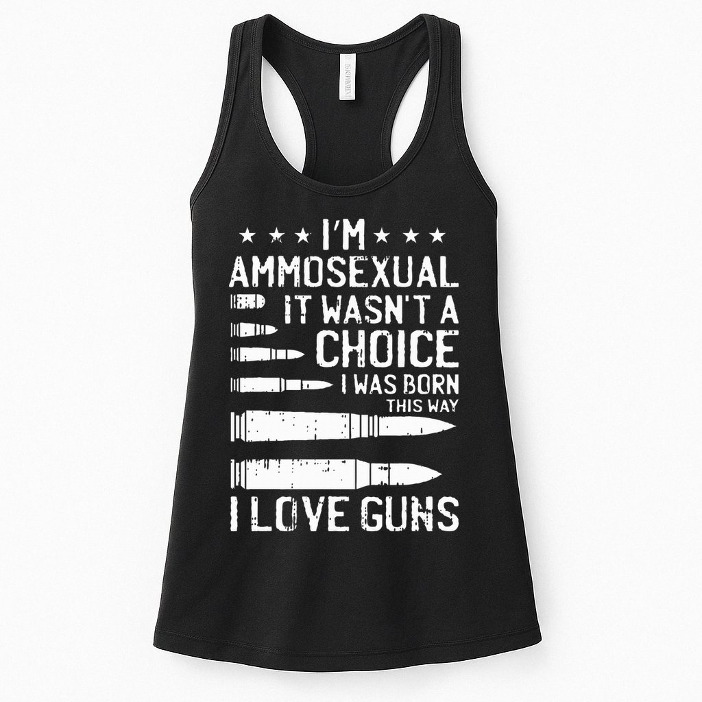 Ammosexual Bullets Love Pro Gun Lover Cool Enthusiast Gifts Womens Tank Top