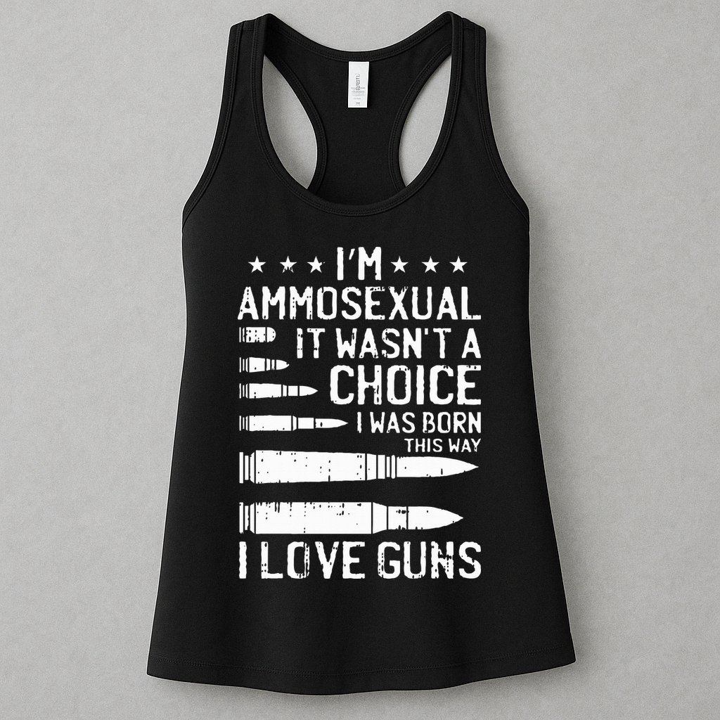 Ammosexual Bullets Love Pro Gun Lover Cool Enthusiast Gifts Womens Tank Top
