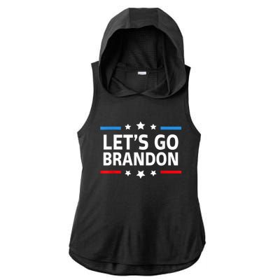 Anti Biden Let's Go Brandon For And Wo Chant Meme Ladies PosiCharge Tri-Blend Wicking Draft Hoodie Tank