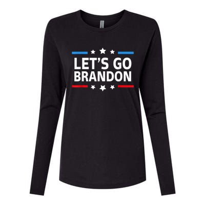 Anti Biden Let's Go Brandon For And Wo Chant Meme Womens Cotton Relaxed Long Sleeve T-Shirt