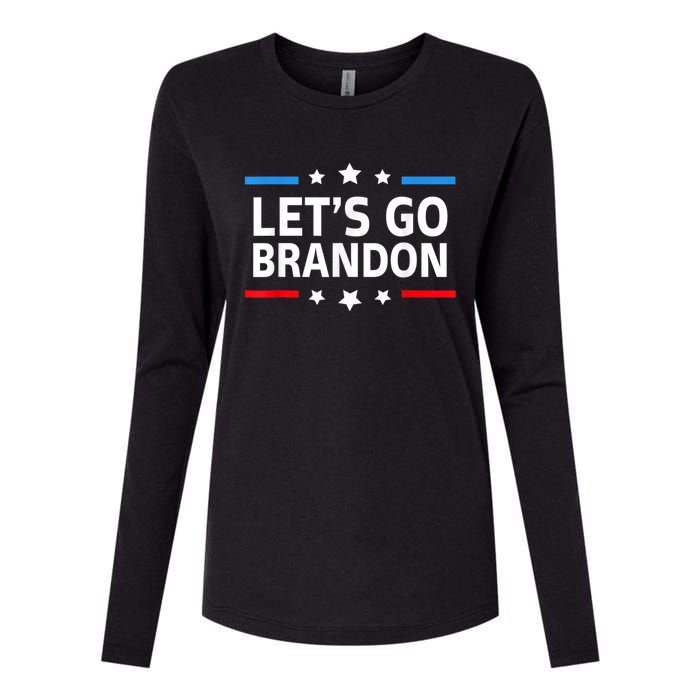 Anti Biden Let's Go Brandon For And Wo Chant Meme Womens Cotton Relaxed Long Sleeve T-Shirt