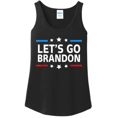 Anti Biden Let's Go Brandon For And Wo Chant Meme Ladies Essential Tank