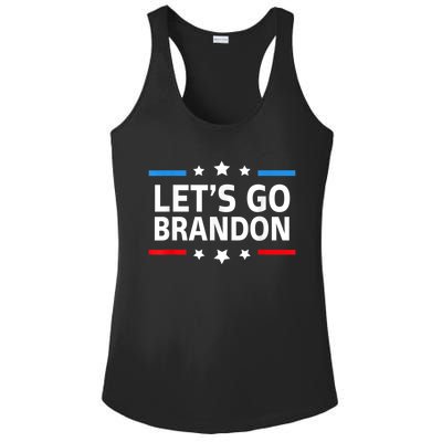 Anti Biden Let's Go Brandon For And Wo Chant Meme Ladies PosiCharge Competitor Racerback Tank