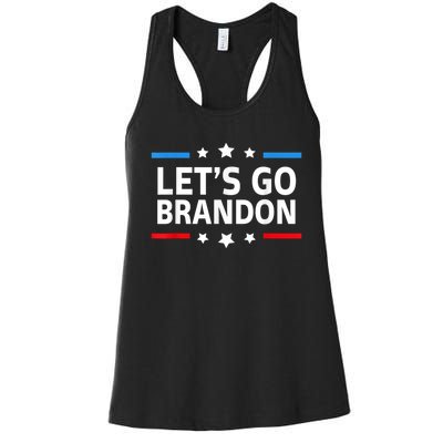 Anti Biden Let's Go Brandon For And Wo Chant Meme Women's Racerback Tank