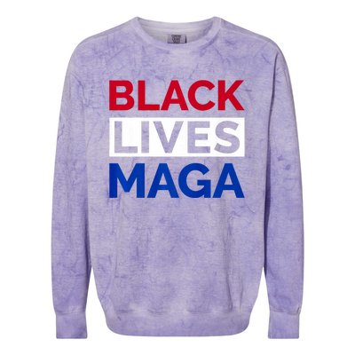 America Black Lives Maga Colorblast Crewneck Sweatshirt