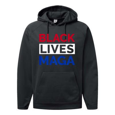 America Black Lives Maga Performance Fleece Hoodie