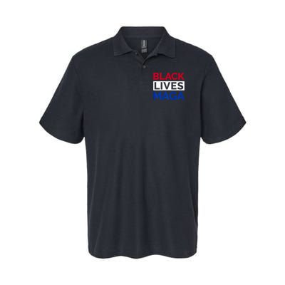 America Black Lives Maga Softstyle Adult Sport Polo