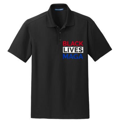 America Black Lives Maga Dry Zone Grid Polo