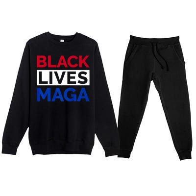 America Black Lives Maga Premium Crewneck Sweatsuit Set