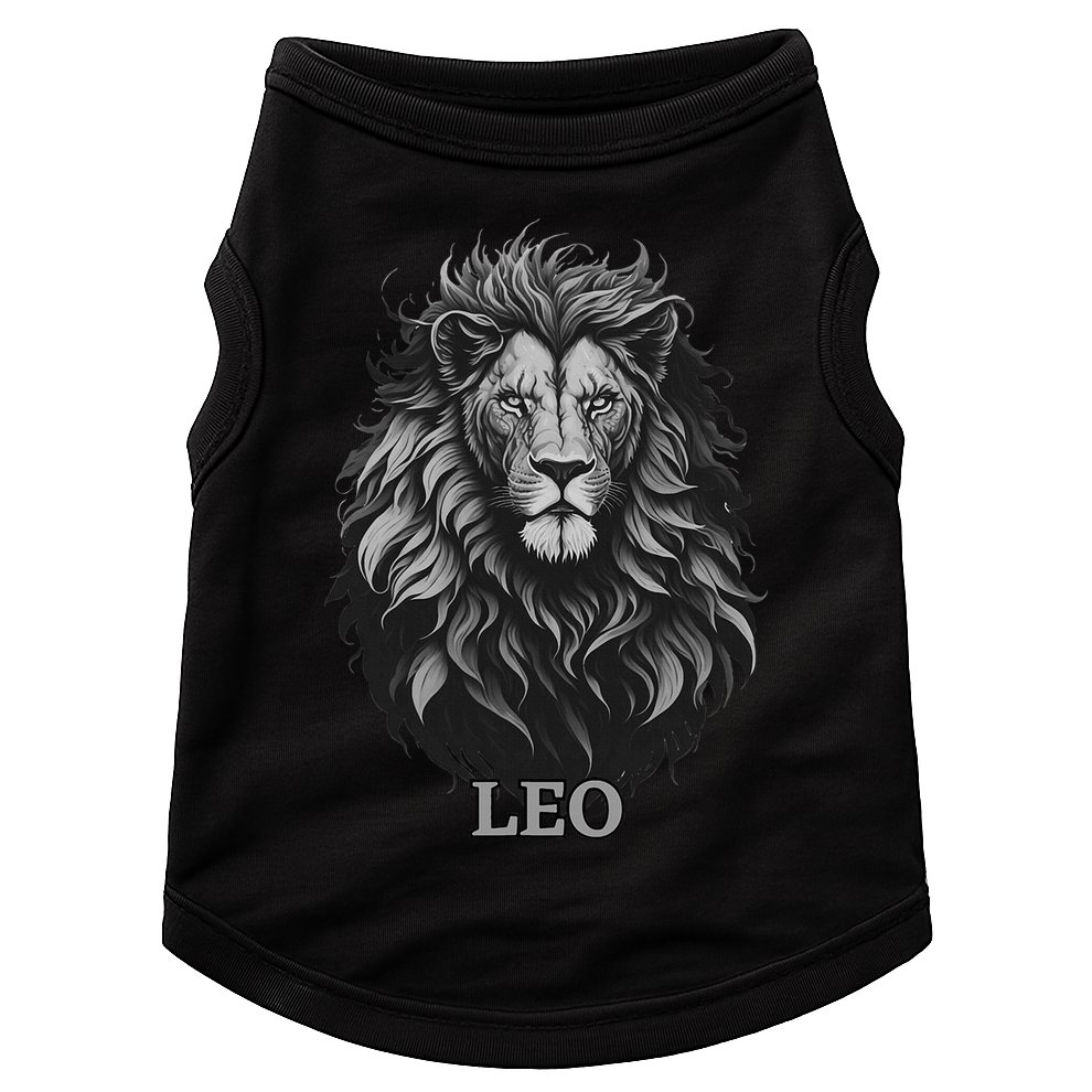 August Birthday Leo Lion Pride Graphic Zodiac Doggie Tank