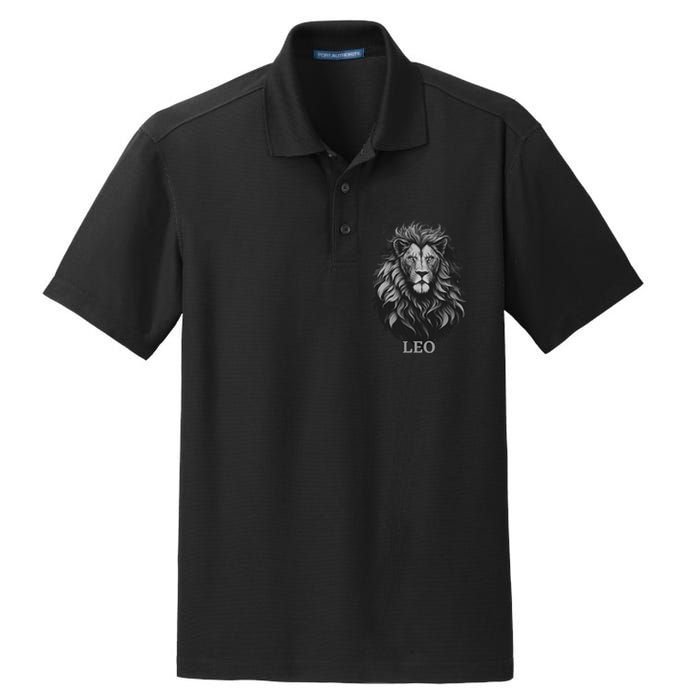 August Birthday Leo Lion Pride Graphic Zodiac Dry Zone Grid Polo