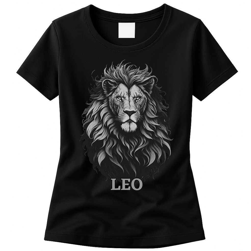 August Birthday Leo Lion Pride Graphic Zodiac Womens T-Shirt