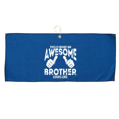 Awesome Brother Looks Like Large Microfiber Waffle Golf Towel
