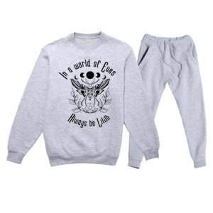 Always Be Lilith Pagan Goddess Never Eve Occult Witchy Premium Crewneck Sweatsuit Set