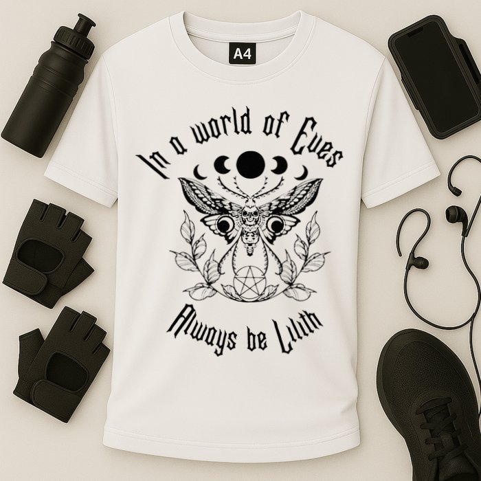 Always Be Lilith Pagan Goddess Never Eve Occult Witchy Cooling Performance Crew T-Shirt