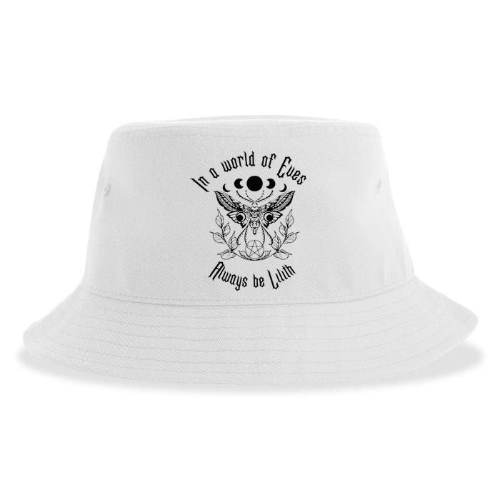 Always Be Lilith Pagan Goddess Never Eve Occult Witchy Sustainable Bucket Hat