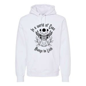 Always Be Lilith Pagan Goddess Never Eve Occult Witchy Premium Hoodie