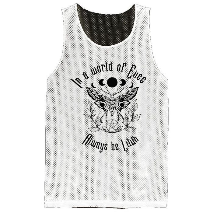 Always Be Lilith Pagan Goddess Never Eve Occult Witchy Mesh Reversible Basketball Jersey Tank