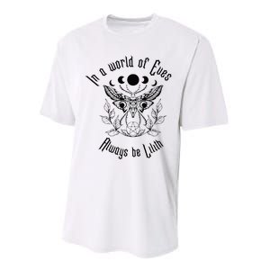 Always Be Lilith Pagan Goddess Never Eve Occult Witchy Performance Sprint T-Shirt