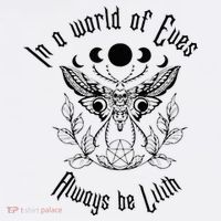 Always Be Lilith Pagan Goddess Never Eve Occult Witchy Women's V-Neck T-Shirt