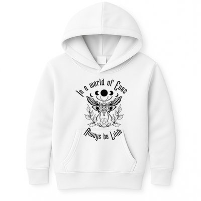 Always Be Lilith Pagan Goddess Never Eve Occult Witchy Kids Hoodie