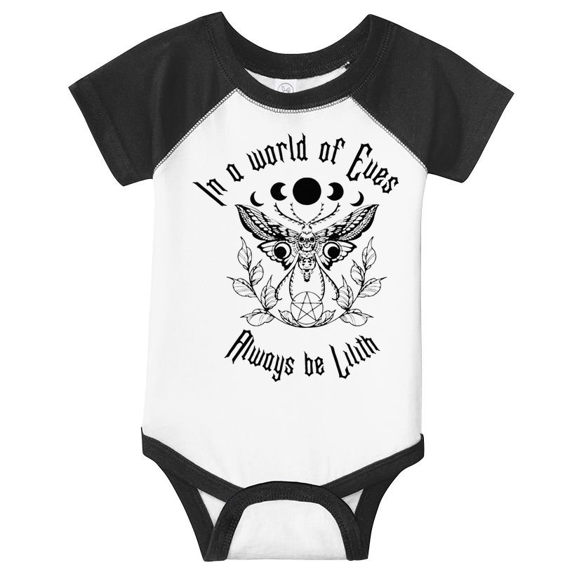 Always Be Lilith Pagan Goddess Never Eve Occult Witchy Infant Baby Jersey Bodysuit