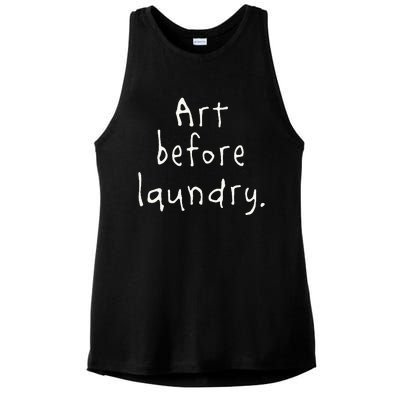 Art Before Laundry Ladies PosiCharge Tri-Blend Wicking Tank