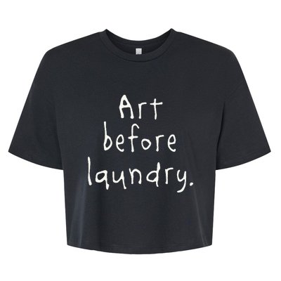 Art Before Laundry Bella+Canvas Jersey Crop Tee