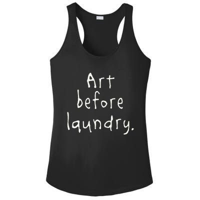 Art Before Laundry Ladies PosiCharge Competitor Racerback Tank