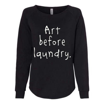 Art Before Laundry Womens California Wash Sweatshirt