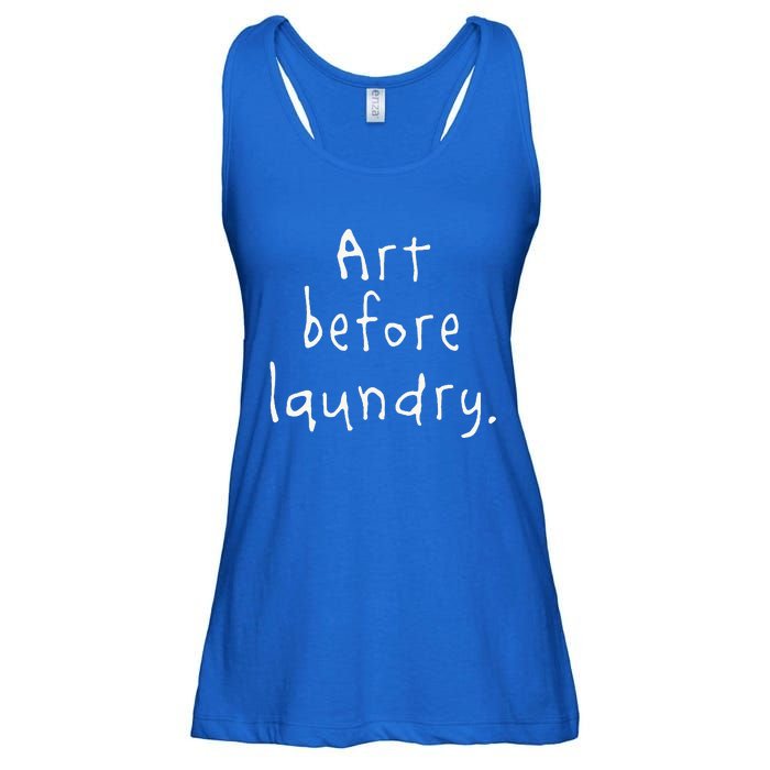 Art Before Laundry Ladies Essential Flowy Tank