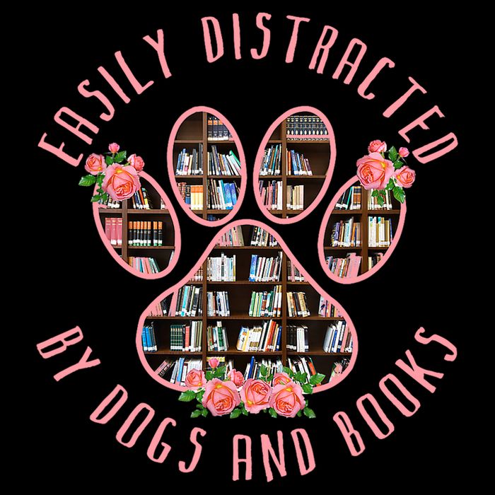 Animal Book Lover Gift Funny Easily Distracted By Dogs And Books Impact Tech Backpack